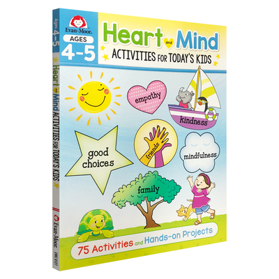 Evan-Moor Heart And Mind Activities For Today's Kids Set. 新生代系列 心灵与思想活动书 4册套装 美国加州教辅 evanmoor 原版