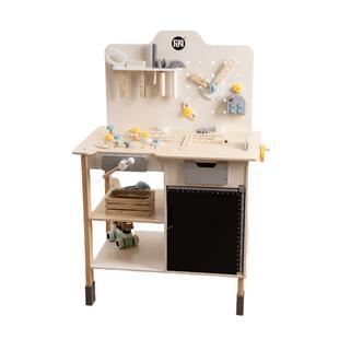 菲加尼过家家儿童带电钻工具台多功能拼搭螺母玩具拆装拧螺丝积木