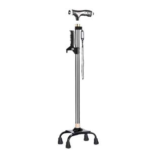 老人拐杖老年人专用拐棍四脚轻便防滑手杖防摔倒捌杖伸缩带灯登山