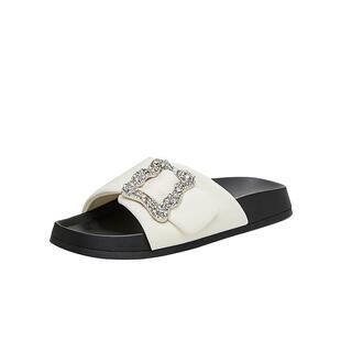 天美意一字拖松糕厚底拖鞋女外穿凉拖休闲凉鞋新款KT033BT4