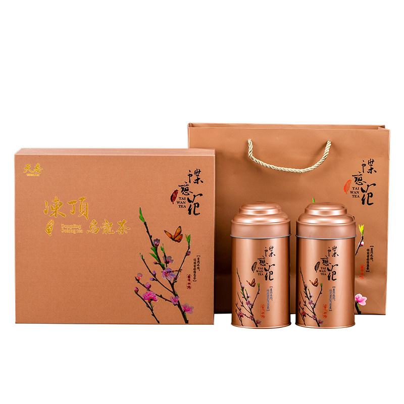 天乔 炭焙浓香型冻顶乌龙茶 台湾高山茶 优质茶叶过年送礼茶 300g