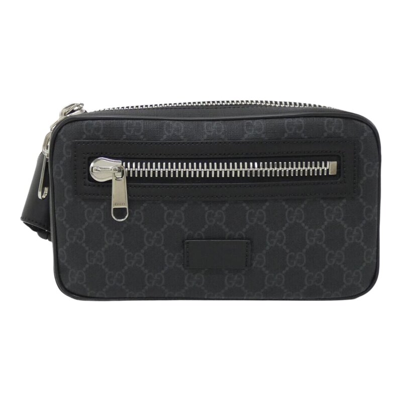 中古GUCCI古驰帆布斜挎女包
