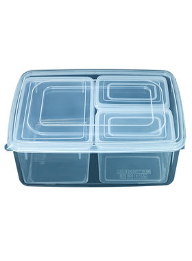 分隔食品级分格杂粮收纳盒保鲜盒
