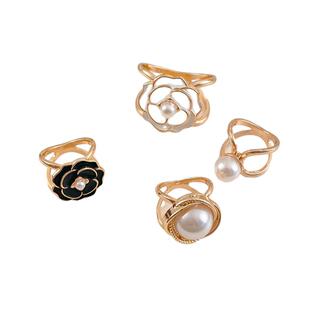 珍珠山茶花丝巾扣高端万能方巾扣子围巾衬衫领结飘带打结扣配饰女