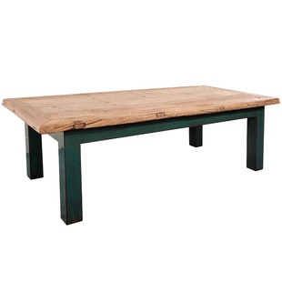 古朴彩漆 老门板老榆木餐桌全实木桌子多功能茶桌简约地中海家具