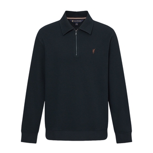 POLOWALK男士卫衣2025秋季新品半拉链商务绅士翻领休闲套头上衣男