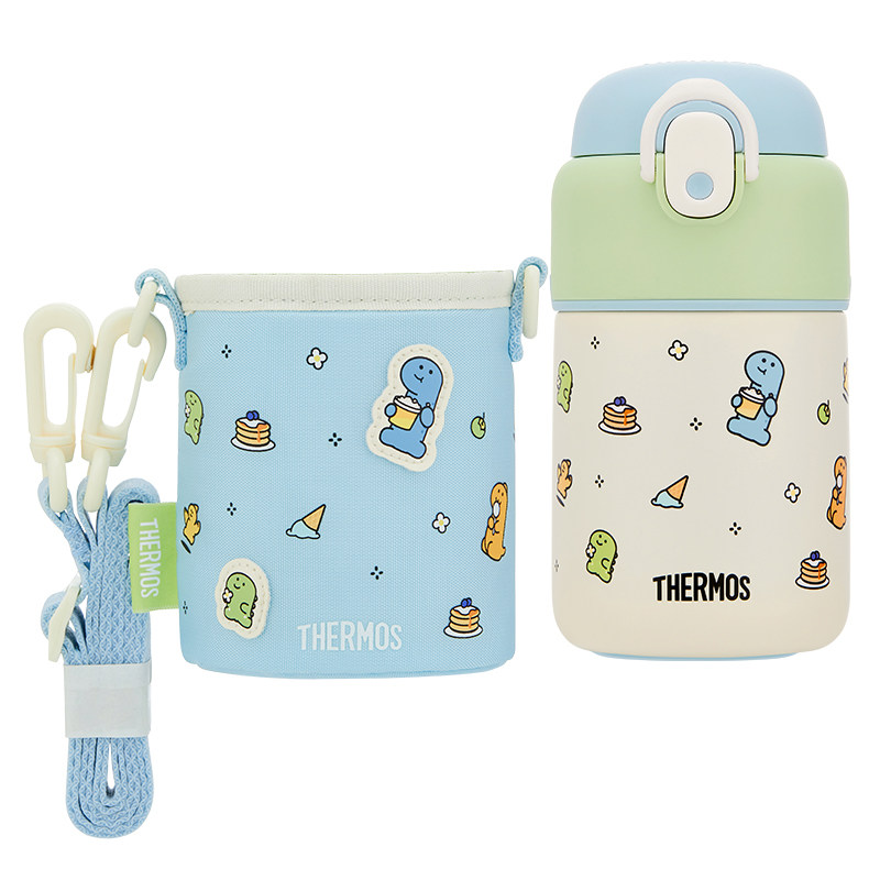 膳魔师儿童保温杯宝宝学饮杯学生上学吸管杯儿童饮水杯婴幼儿水杯