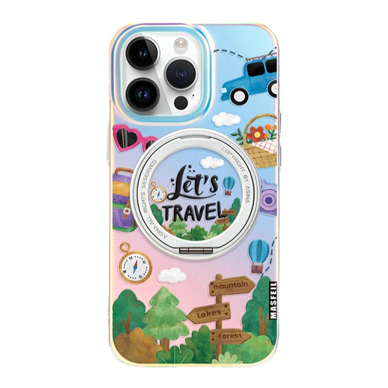 ANGYING × 丛林旅行适用iphone17promax手机壳新款苹果16pro磁吸保护套14支点15高级感文艺13带支架创意Lo5