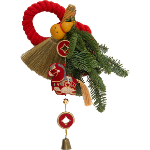 新年装饰过年春节小马挂件马年创意扫把挂饰乔迁喜庆创意入户门挂