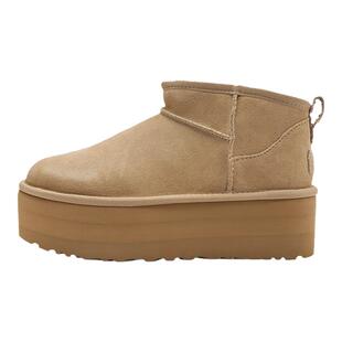 UGG 秋冬新款女生经典迷你纯色厚底保暖短筒雪地靴1135092-SAN