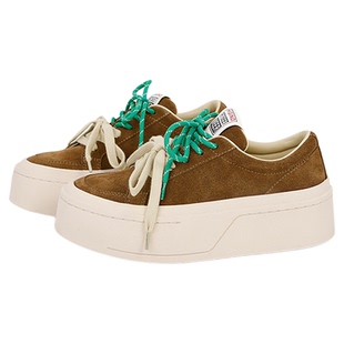 MantenerGran2025新款复古双色鞋带厚底时尚休闲鞋女板鞋 MG女鞋