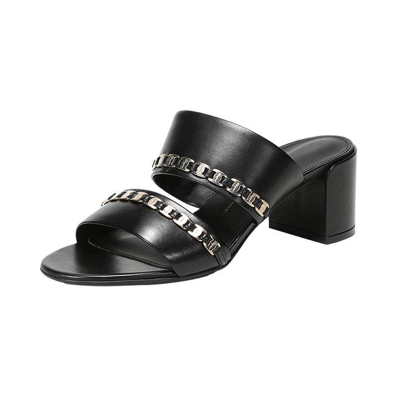 FERRAGAMO直营女士高跟拖鞋
