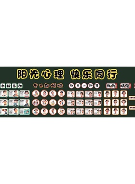 小学心理角主题墙布置装饰墙贴纸