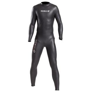 HISEA铁人三项保暖防寒胶衣CR光皮3MM潜水服蛙泳冬泳自由泳游泳衣
