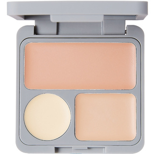 veecci唯资遮瑕膏唯姿三色盘高光滋润三文鱼色维资维姿vizi新手刷