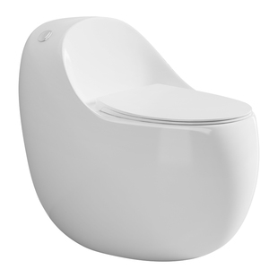 巴勒摩星撼Q8鸡蛋型普通马桶家用虹吸式大管道大冲力座便器