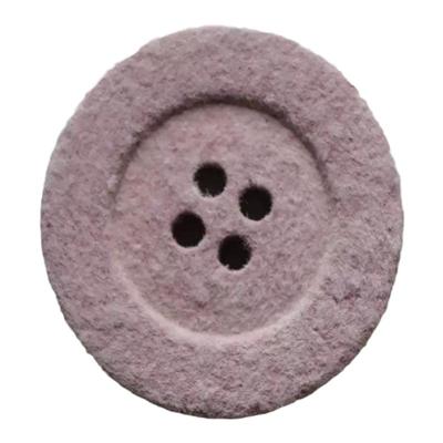 脏粉微绒毛表面棉质纽扣