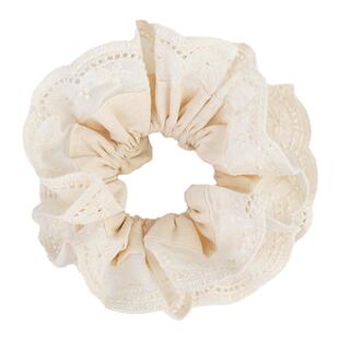 温柔的米杏!卢昱晓同款蕾丝双层发圈头饰法式高弹扎头发肠圈韩国
