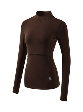 【新品】嫚熙孕妇哺乳秋衣产后秋冬可外穿小高领打底喂奶内搭上衣
