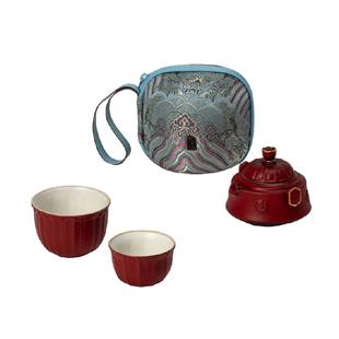 万仟堂快客杯便携式旅行茶具户外女士一人独饮茶具套装一路生花