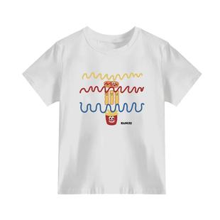 正肩遮肚子藏肉百搭t恤小众印花夏季新款短袖女200斤大码半袖上衣