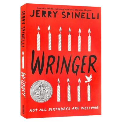Wringer 敲诈者 真正的勇者 英文原版 Jerry Spinelli 纽伯瑞银奖 青少年课后阅读文学小说 英文版进口英语童书 HarperCollins