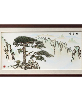 芜湖铁画迎客松马到成功挂件非遗手工安徽特产开业乔迁可定制刻字