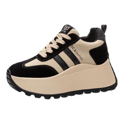 ZFCQ香港厚底内增高阿甘鞋女真皮