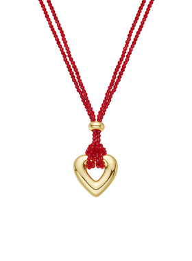 原创镀金爱心锁骨链新年礼物