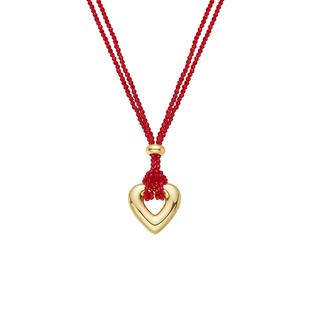 CHEZ LOOPS闪闪心锁项链原创高级感新款镀金爱心锁骨链女新年礼物