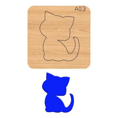 5厘米小猫贴画木质切割刀模适合a5模切机器使用刀模高度23.8mm