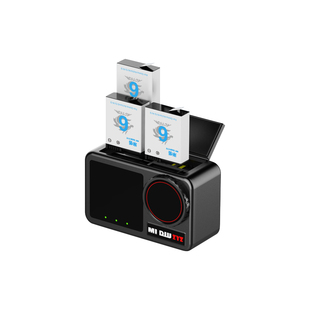 米丢适用DJI大疆action6运动相机冷极电池充电器大疆Action5pro/4/3电池低温长续航不弹窗oa6充电仓配件套餐