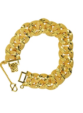 越南沙金霸气车花磨砂手链