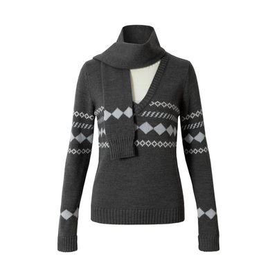 「heris」学院费尔岛v领毛衣