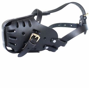 牛皮狗狗嘴套中大型犬马犬杜宾东德牧撞击口笼防咬人口罩训犬实战