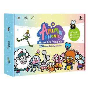 小book点 Anima Phonics自拼动物城英语识字教材启蒙绘本英国发音