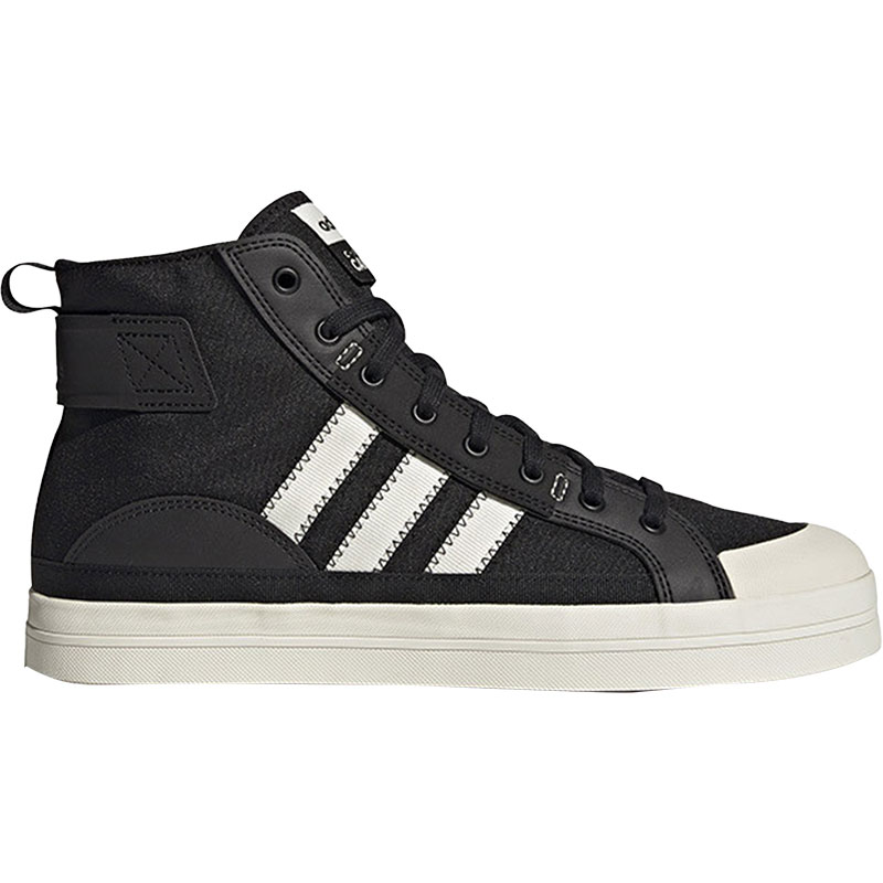 Adidas/阿迪达斯黑色白色男女休闲运动耐磨高帮帆布板鞋GY2176