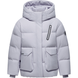 【商场同款】坦博尔童装羽绒服短款男童连帽厚款保暖外套女童冬