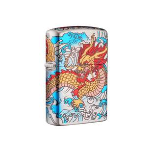 zorro正品佐罗煤油打火机蛟龙出海防风砂轮开盖点火送男友高档礼