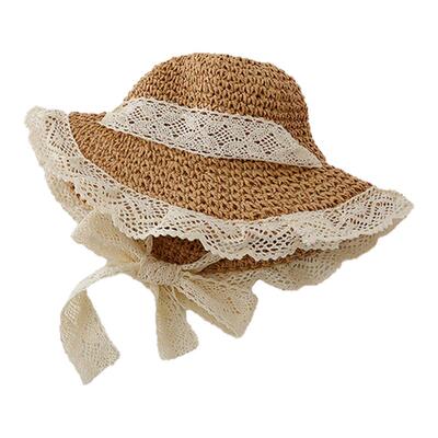儿童帽子女童草帽夏季女孩夏天