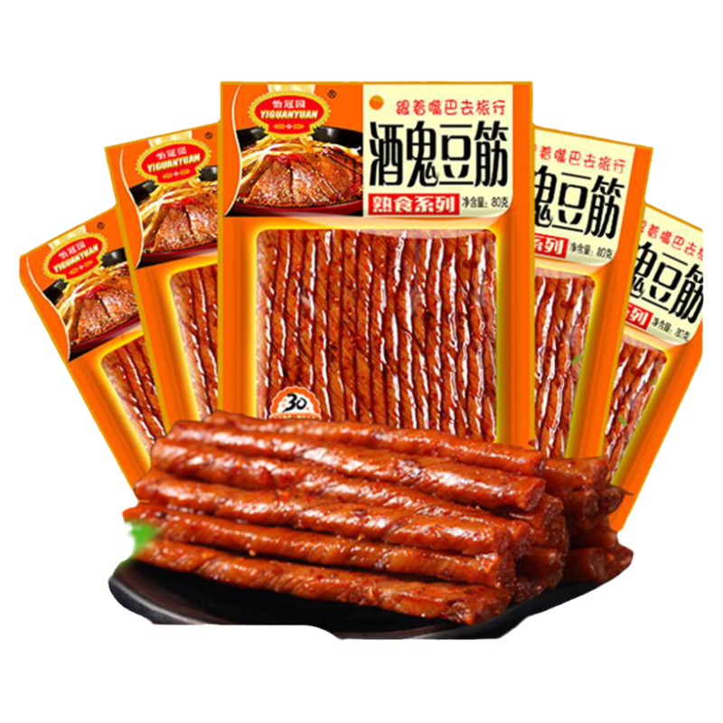 怡冠园酒鬼豆筋80g*10包