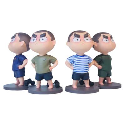 军人公仔卤蛋手办兵哥哥车载摆件