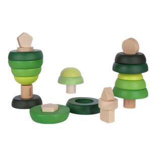 动木园MotiveToys小森林堆堆乐形状积木认知几何互动