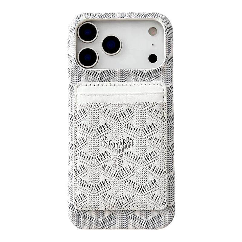 日本潮牌狗牙戈雅适用iPhone17ProMax手机壳皮质16Pro半包外壳14PM高级感苹果13磁吸插卡包16外壳15