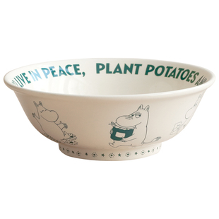 姆明Moomin正版授权复古系列可爱家用陶瓷汤碗泡面碗高脚斗笠碗