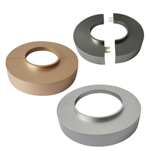 卫生间50/75/110加高管道装饰盖分体对插白灰金银黑遮丑美化管道