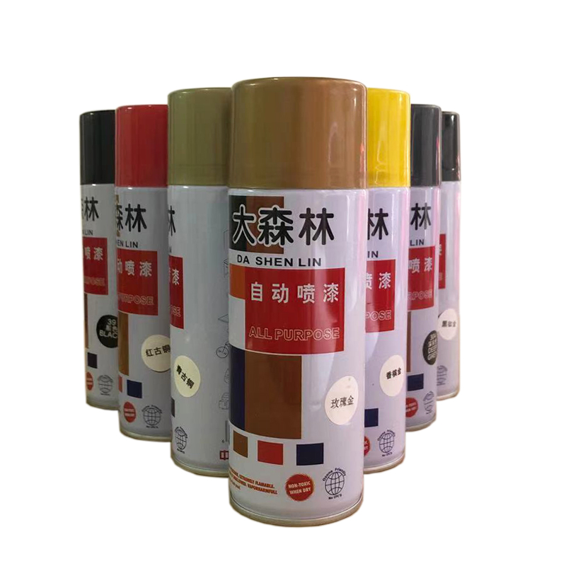 大森林金屬自動(dòng)噴漆 家用涂鴉彩色漆街頭圖案 銀色鍍鉻手搖自噴漆