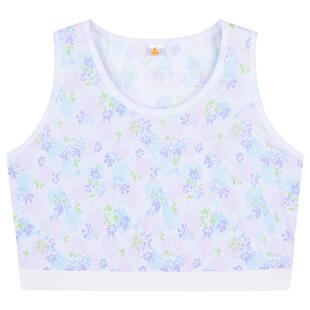 铜牛汗布短款女背心 春夏新款纯棉圆领印花背心女VB091