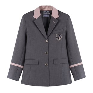 墨秋JK制服榛果收腰西装外套日系学院风原创JK制服小众设计感上衣