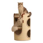 Hoopet猫爬架家用小户型不占地树洞猫窝猫抓板一体多层猫咪剑麻桶